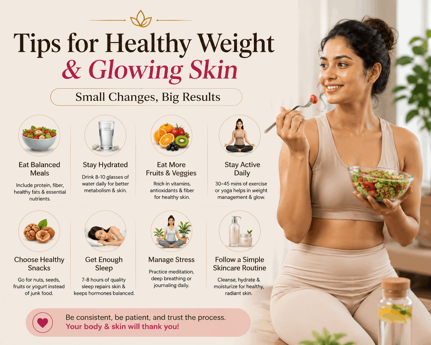 Lifestyle tips for healthy bridal skin