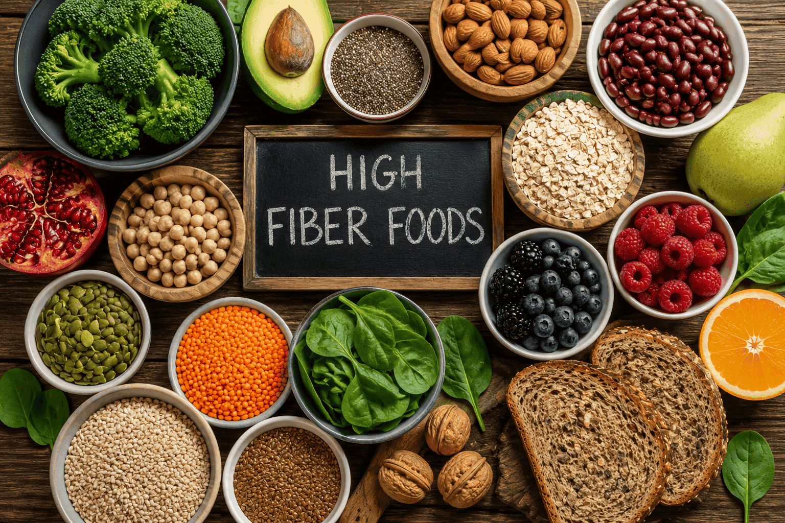 Fiber-rich foods for healthy weight loss