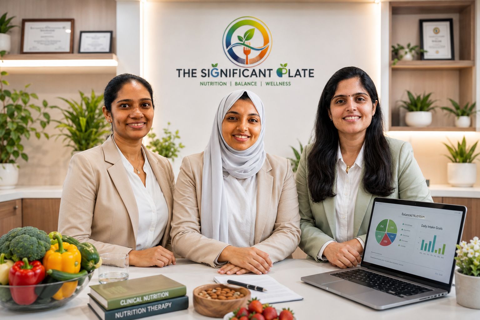 The Significant Plate — three Master's-qualified dietitians in Kerala